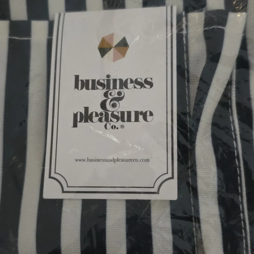 Business & Pleasure Co. Lauren's Navy Stripe Apron
